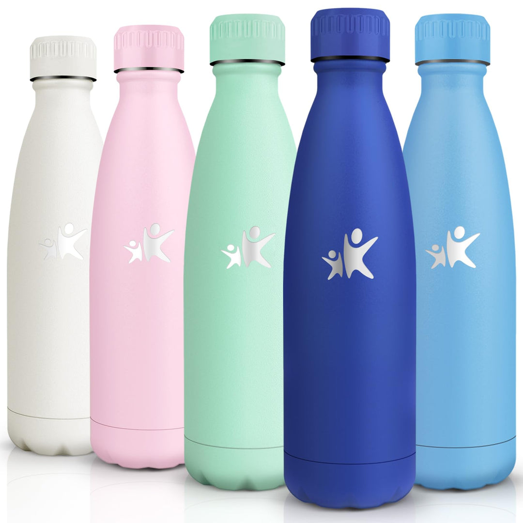 Trinkflasche Edelstahl - 750ml - Thermosflasche, BPA-Frei, Trinkflasche Sport - Auslaufsicher Wasser