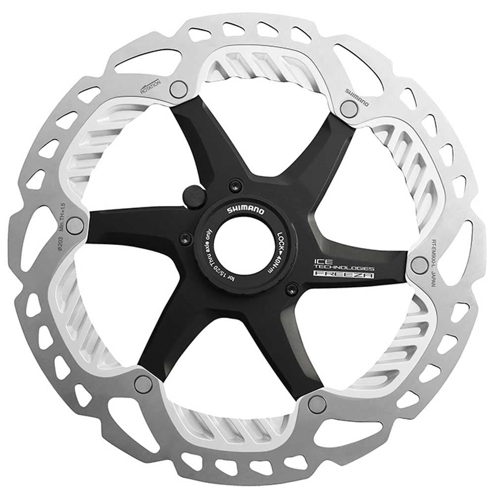 SHIMANO Unisex-Adult 180-mm-Mittelschloss (e) Scheibe (e) Fahrradbremsen, Mehrfarbig, one Size