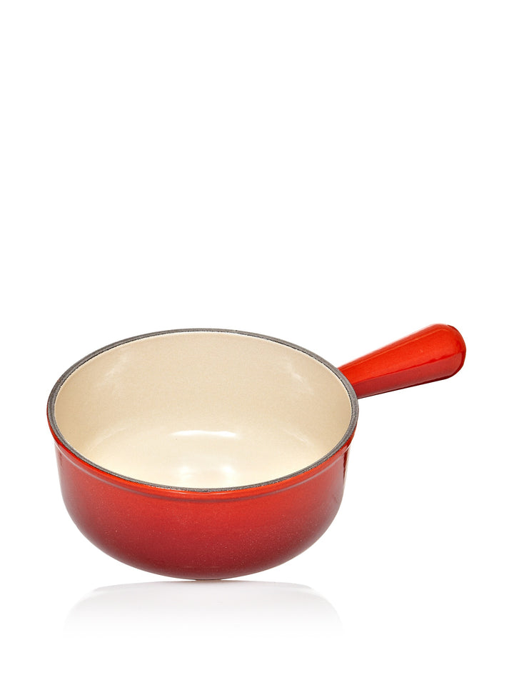 Le Creuset Caquelon aus Gusseisen, 18 cm, 1,4 Liter, Kirschrot, 20007180602460 Kirschrot 1.4 Liter,