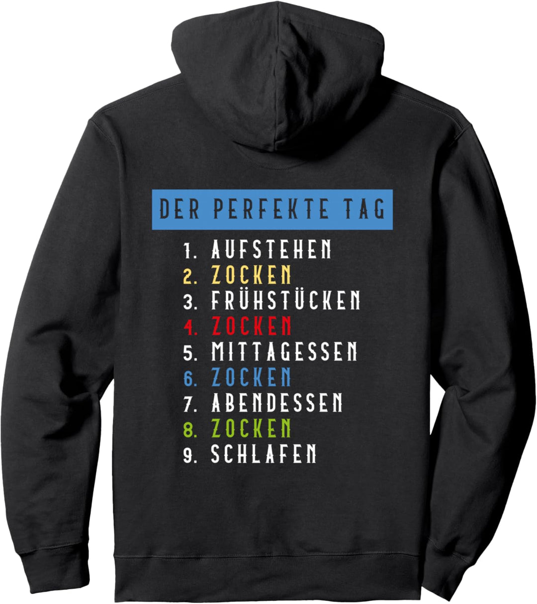 Gaming Perfekter Tag Headset Spruch Outfit Gamer Nerds Pullover Hoodie