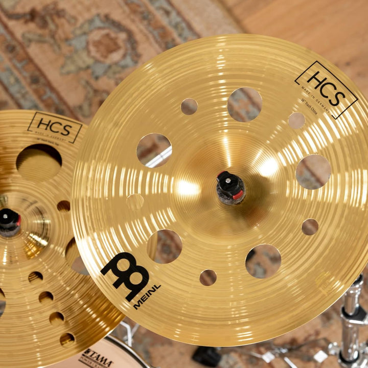 Meinl Cymbals HCS Trash China 16 Zoll (Video) Schlagzeugbecken mit Löchern (40,64cm) Messing, Tradit