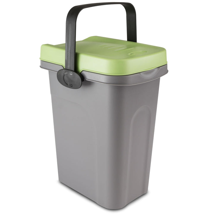 Windeleimer Geruchsdicht 7 Liter Grün, Biomülleimer Verschliessbar, Komposteimer Küche, Eimer Mit De