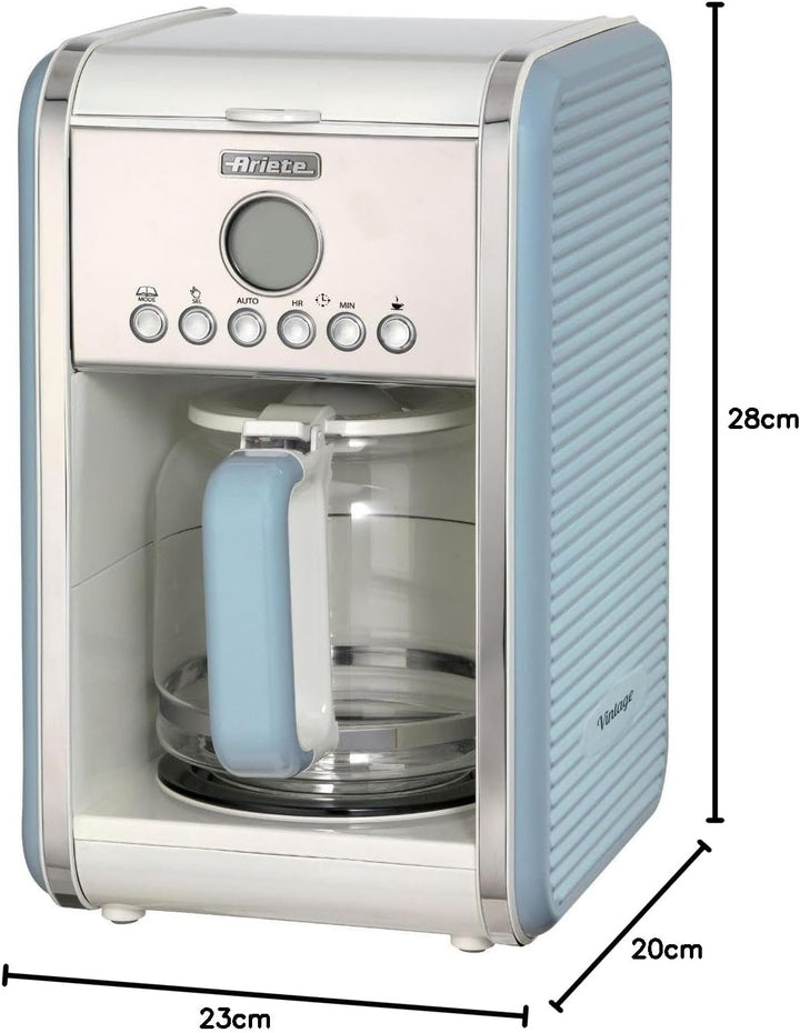 Ariete 2877, elektrischer Design-Wasserkocher aus Edelstahl, 2000 W, 1,7 l, mit sichtbarem Wassersta