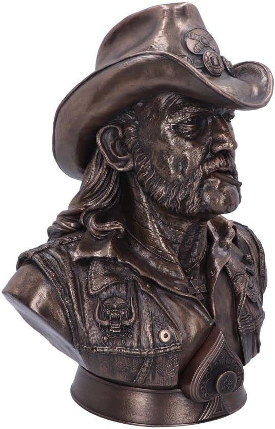 Nemesis Now Offizielles Lizenzprodukt Motorhead Lemmy Bust, Bronze, 35 cm
