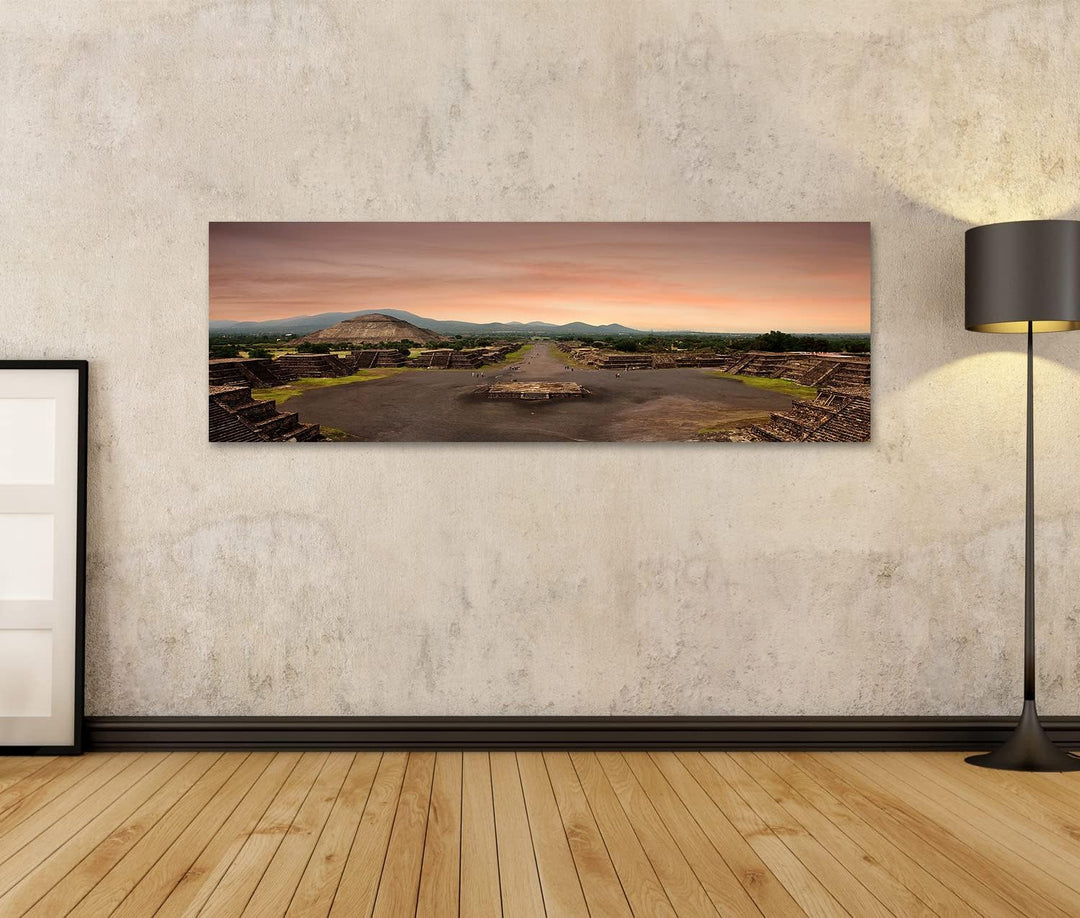 islandburner Bild auf Leinwand Blick Von Der Pyramide Des Mondes In Der Antiken Maya Stadt Teotihuac