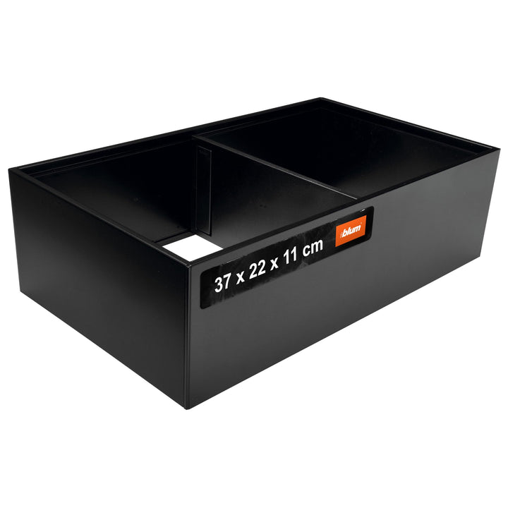 Blum Ambia-Line Frontauszugsrahmen 371x218x110mm, KS Stahl carbonschwarz matt