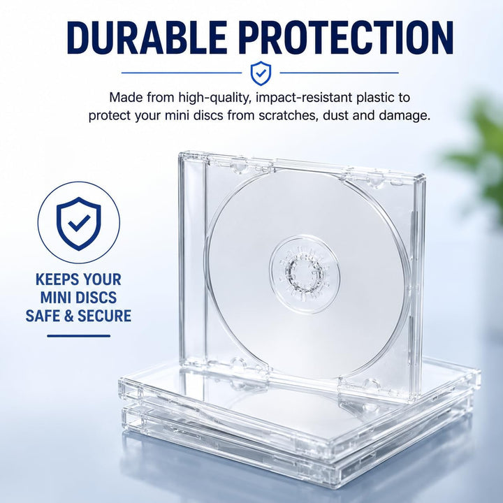 25 x Klare 8-cm-CD-Hüllen für kleine 8-cm-Discs von Dragon Trading