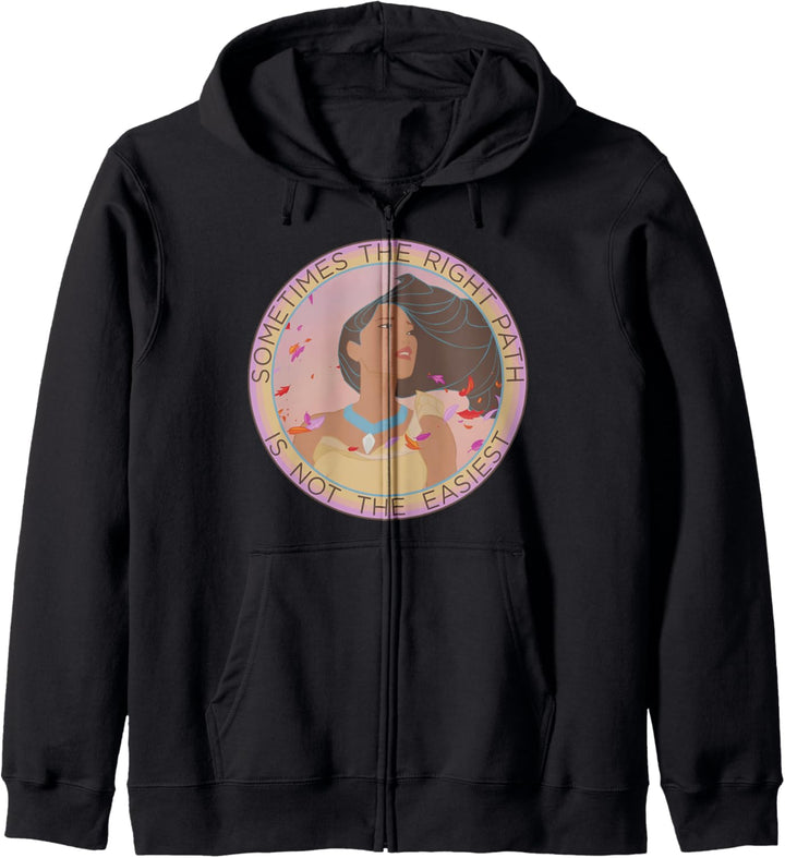 Disney Pocahontas Sometimes Right Path Not Easiest Quote Kapuzenjacke