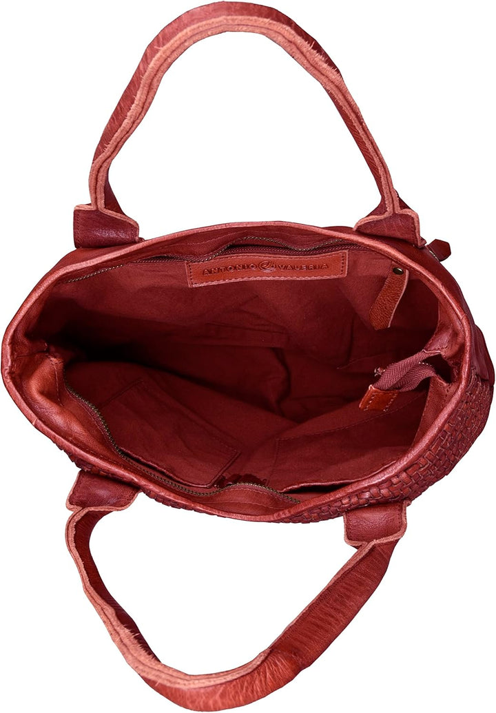 ANTONIO VALERIA Alice Handtasche Rot/Ausflug, Einfarbig (Getaway Solids), Rot/Ausflug, Einfarbig (Ge