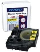 DYMO Rhino Industrie Permanente Polyesteretiketten | 9 mm x 5,5 m | Schwarz auf Metallic | selbstkle