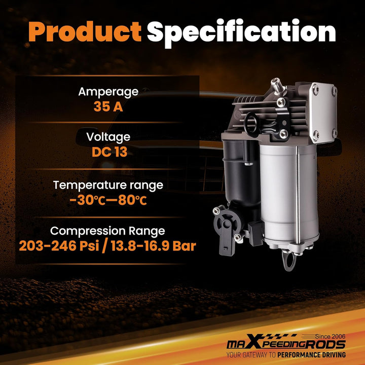maXpeedingrods Kompressor Luftfederung für ML-Klasse W164 05-11 für GL-Klasse X164 06-12 A1643200504