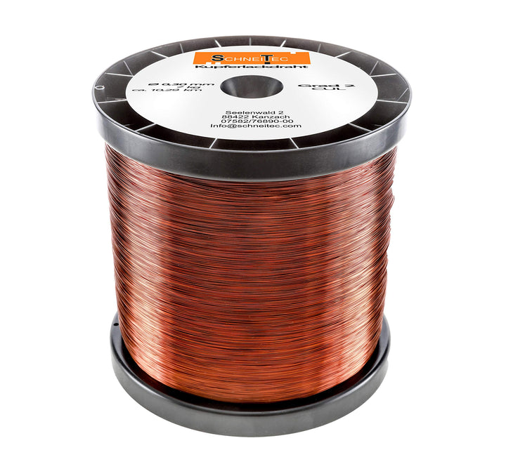 Kupferlackdraht W210 Ø 0,30 mm 7 kg CU Lackdraht Grad 2 CUL Kupferdraht Gewicht 7 Kilogramm Durchmes