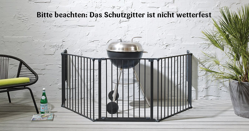 Baby Dan Flex Sektion/Verlängerung, Anthrazit, 72 cm: für Schutzgitter Flex M / L / XL/ XXL sowie La