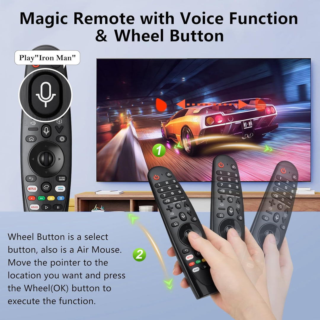 für LG-Magic-Remote, Fernbedienung für LG Fernseher Original, Ersatz für AKB75855501 AN-MR20GA für L