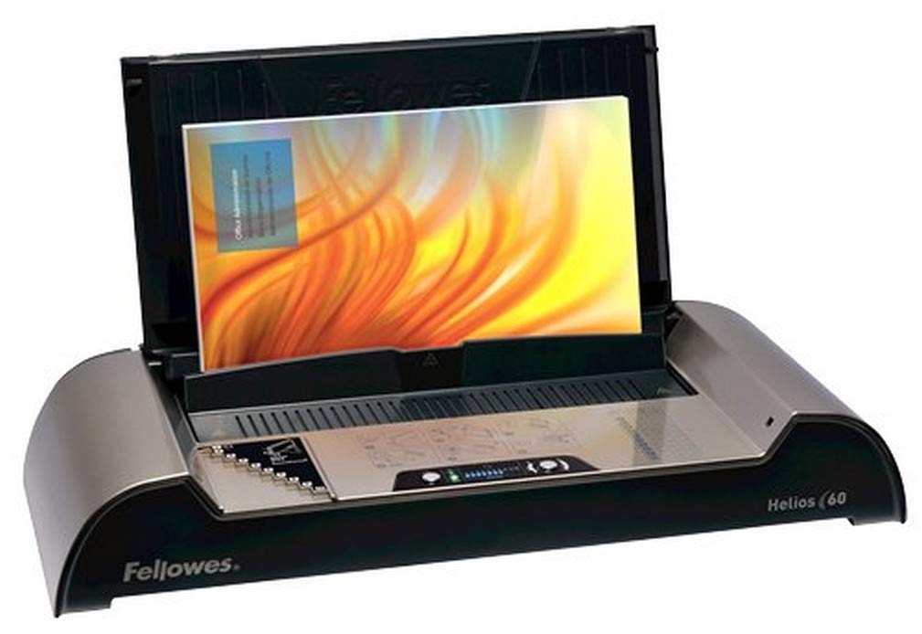 Fellowes 5642001 Büro Thermobindegerät Helios 60 platin/schwarz Single 600 Blatt, Single 600 Blatt