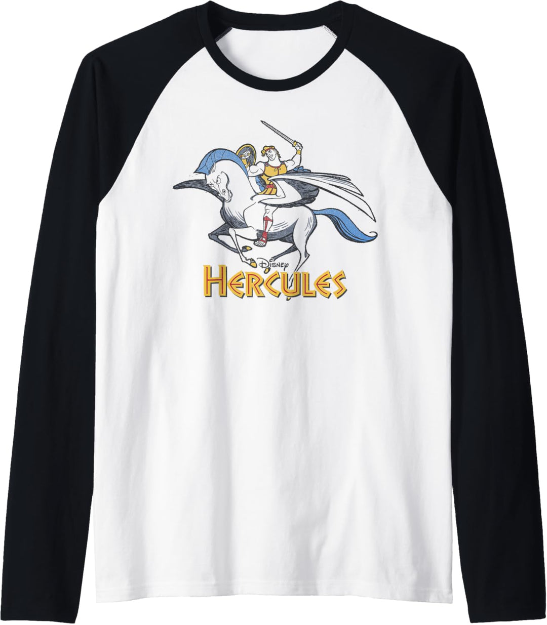 Disney Hercules Distressed Riding Pegasus Raglan