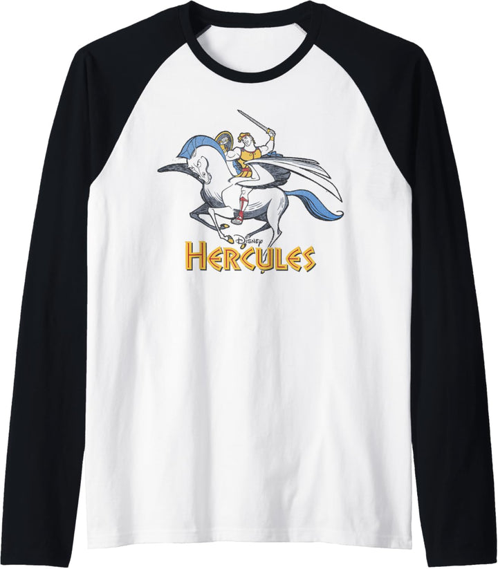 Disney Hercules Distressed Riding Pegasus Raglan