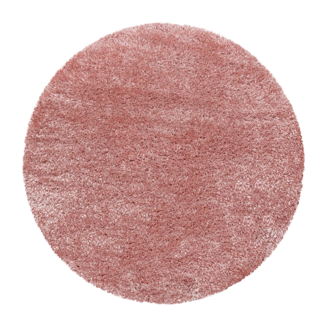 Glanz Hochflor Rund Teppich Wohnzimmer Einfarbig Unicolor Design Pflegeleicht Wohnzimmerteppich Schl