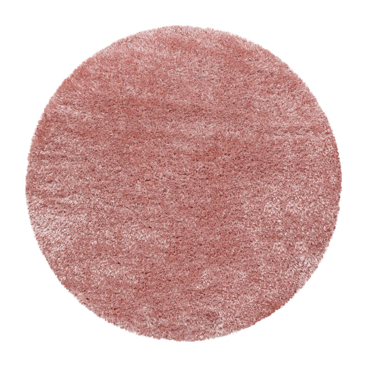 Glanz Hochflor Rund Teppich Wohnzimmer Einfarbig Unicolor Design Pflegeleicht Wohnzimmerteppich Schl