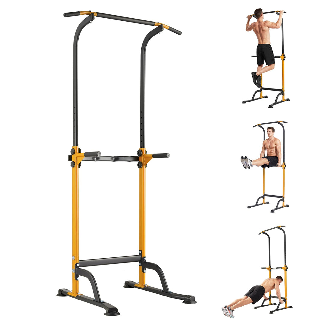 Zstar Power Tower Dip Station für Home Gym, verstellbare Klimmzugstange mit Dip Bars, Kraftstation f
