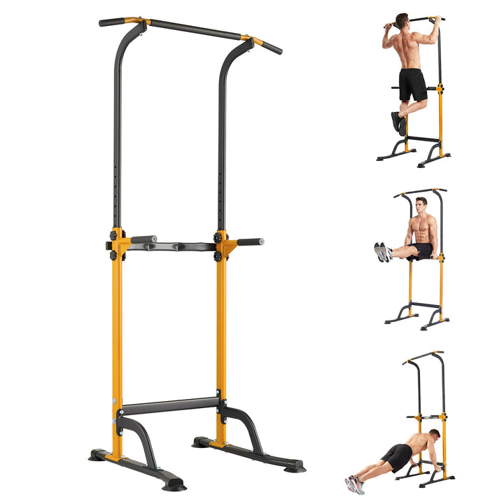 Zstar Power Tower Dip Station für Home Gym, verstellbare Klimmzugstange mit Dip Bars, Kraftstation f