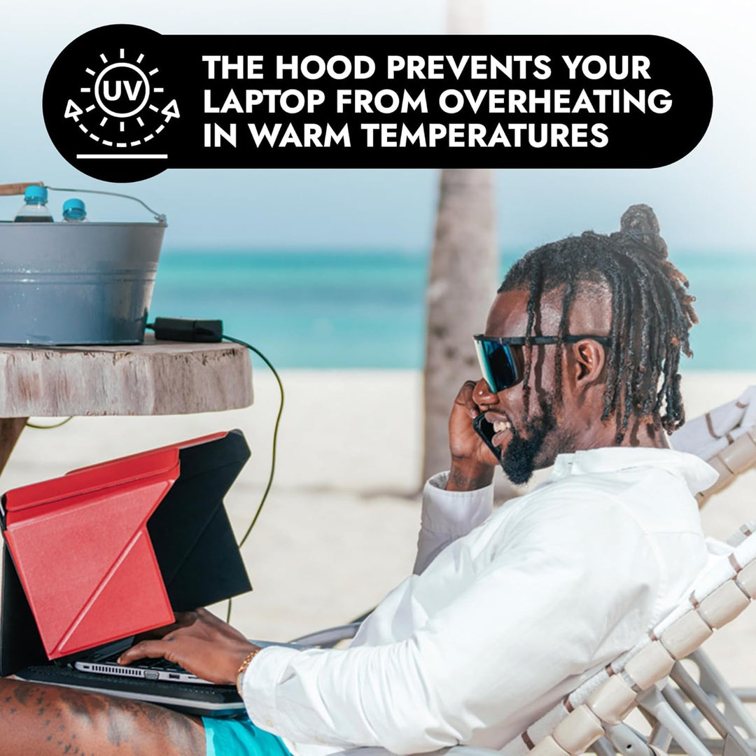 4 in 1 Laptop Screen Shade Lux Hood : Sonnenschutz | Datenschutz | Hitzeschutz | Kontrastverstärkung