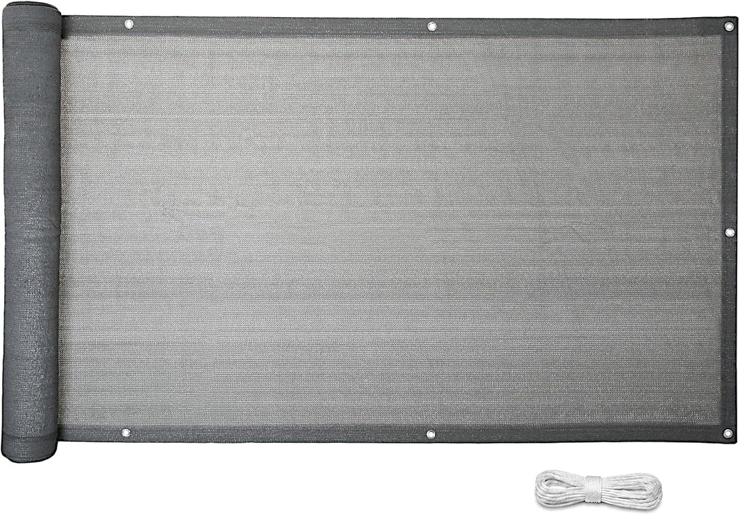 ESTEXO Balkon Sichtschutz/Balkonbespannung Balkonsichtschutz Balkonverkleidung 0,90 m x 6,00 m - Gra
