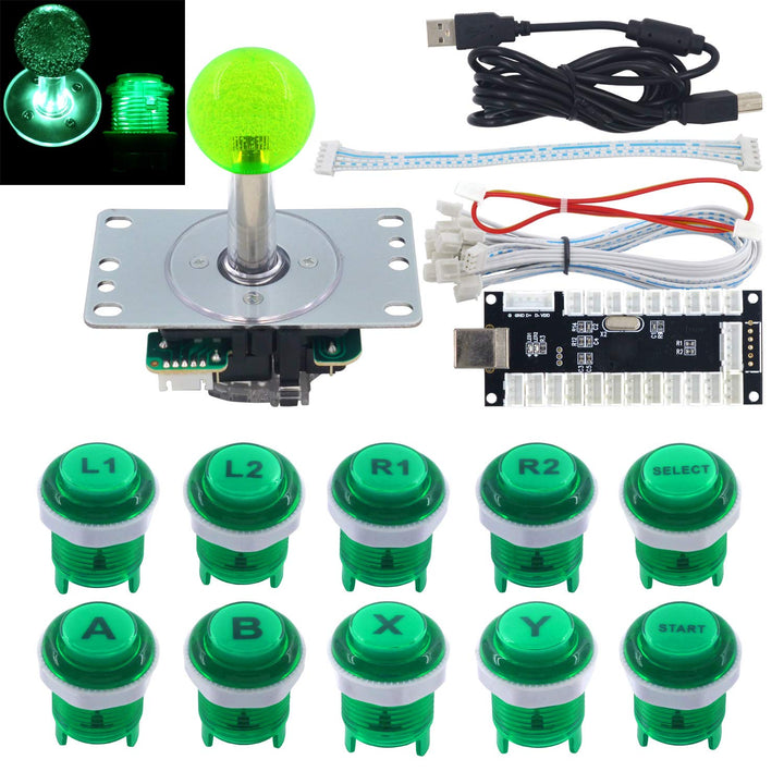 Arcade Game LED DIY Kit Mechanische Tastatur Schalter Arcade LED Taste LED Joystick Controller Zero