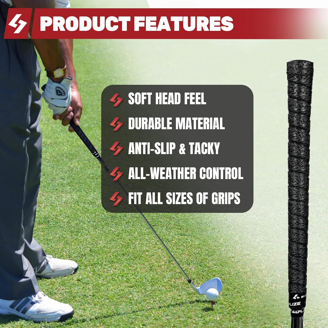 SAPLIZE Golf-Griffbänder, 3 oder 15 Stück, klebrige PU-Overgrip-Klebebänder, neue Regrip-Lösung für