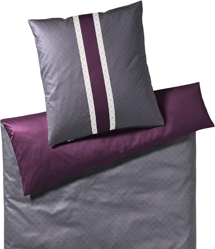 Joop! Bettwäsche Signature Gloomy Darks 1 Bettbezug 200 x 200 cm + 2 Kissenbezüge 80 x 80 cm, 1 Bett