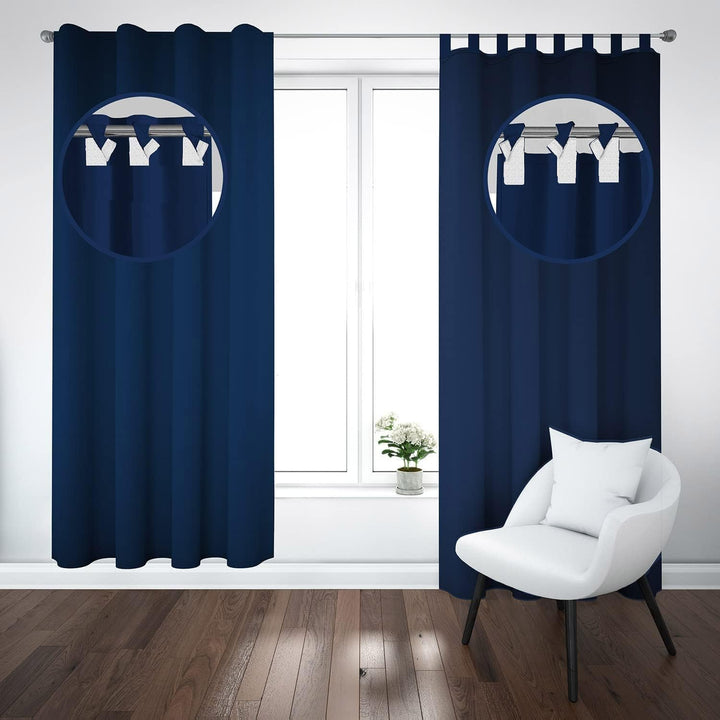 Ferocity Vorhang mit Schlaufen Klettverschluss 1 Stück 250 H x 145 B cm Blickdichte Gardinen Fenster
