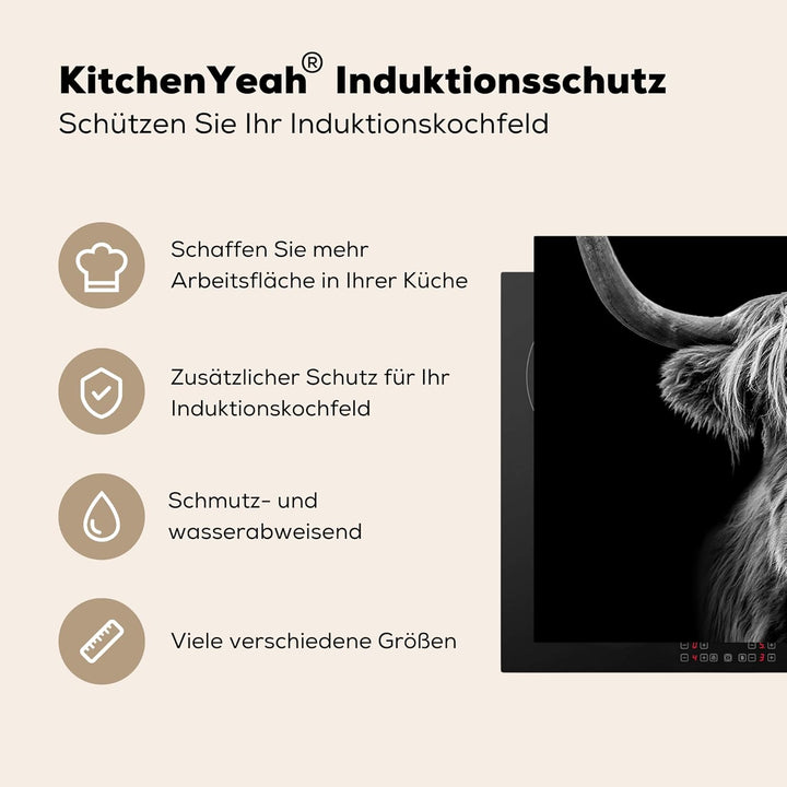 Herdabdeckplatte Einteilig Induktionsmatte Küche Abdeckung Ceranfeld Herd Abdeckplatte Vinyl Matte A