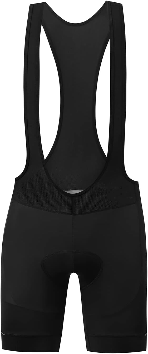 Herren Fahrradhose Kurz Trägerhose Fahrrad mit Sitzpolster Radhose Radlerhose, S