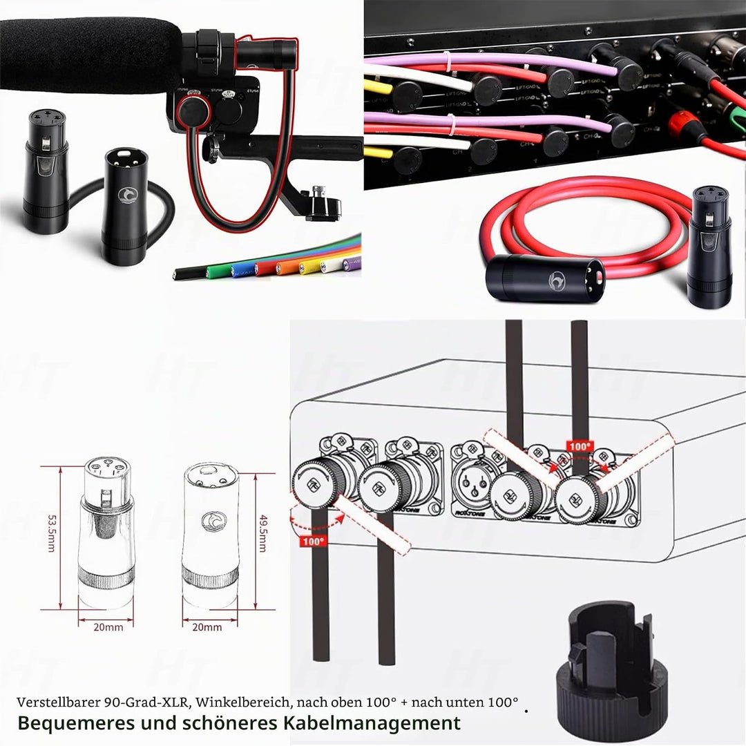 Audiokabel für Recorder Mixer Mikrofon Lautsprecher Soundgeräte Mixpre 10 II Zoom F8n Zaxcom Sony Ca