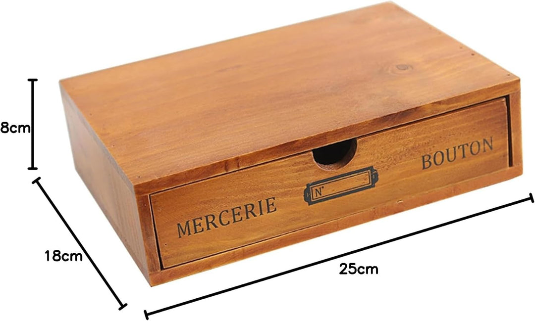 Vintage Holzkiste, Schublade, Schreibtisch-Aufbewahrung, Holz-Tischaufbewahrungsbox, Holz-Einzelschu