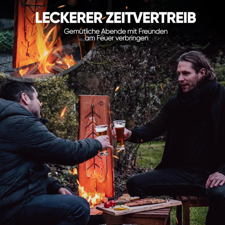 Flammlachsbrett Buche extra gross (Holz), Holz