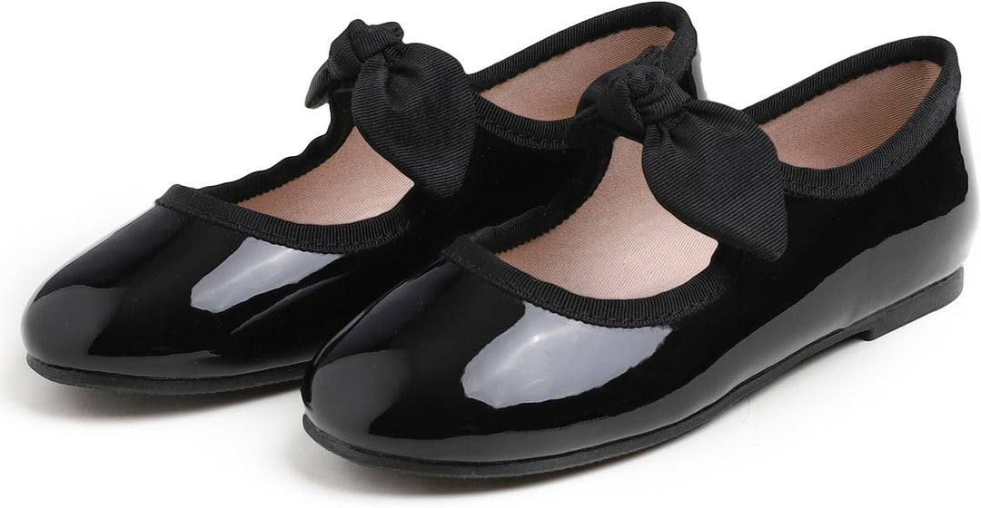 Feversole Girls Cute Dress, Mädchen süsses Kleid Mary Jane Schuhe weiche Party Urlaub Ballerinas 29