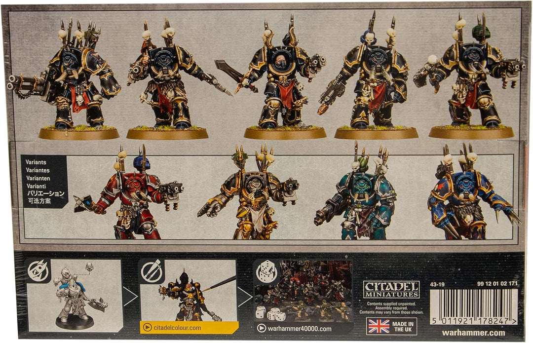 Games Workshop Chaos Space Marines Chaos Terminator Squad Warhammer 40k