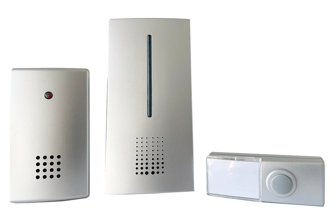 Heidemann Funkgong Set HX Duo (2 Empfänger, 1 Sender, weiss, max. Reichweite 100 m, optisches Rufsig