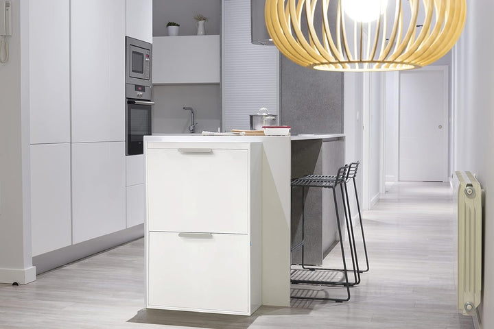 ARREGUI Ecoclas CR601-E Mülltrennsystem aus Stahl | 4 Fächer Mülleimer für die Küche | 4x17L (68L) |