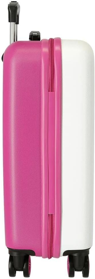 Enso Be Happy Kabinenkoffer Rosa 38x55x20 cms Hartschalen ABS Kombinationsschloss 34L 2,6Kgs 4 Doppe