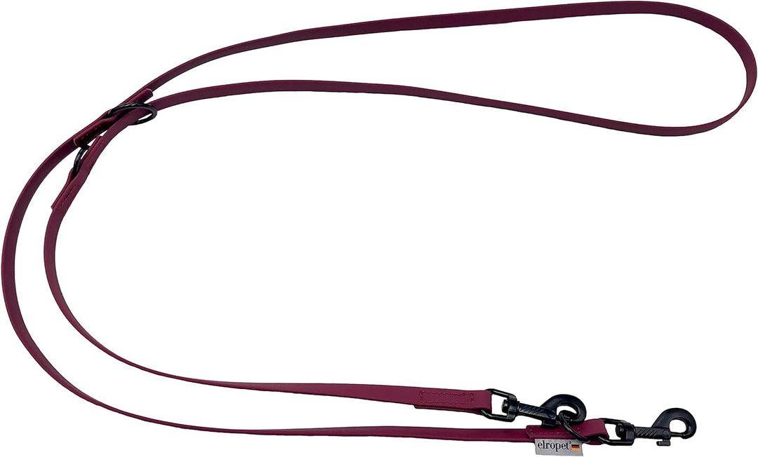 Biothane Hundeleine schwarzer Haken verstellbar für kleine Hunde/grosse Hunde 2m / 2,40m / 2,80m / 3