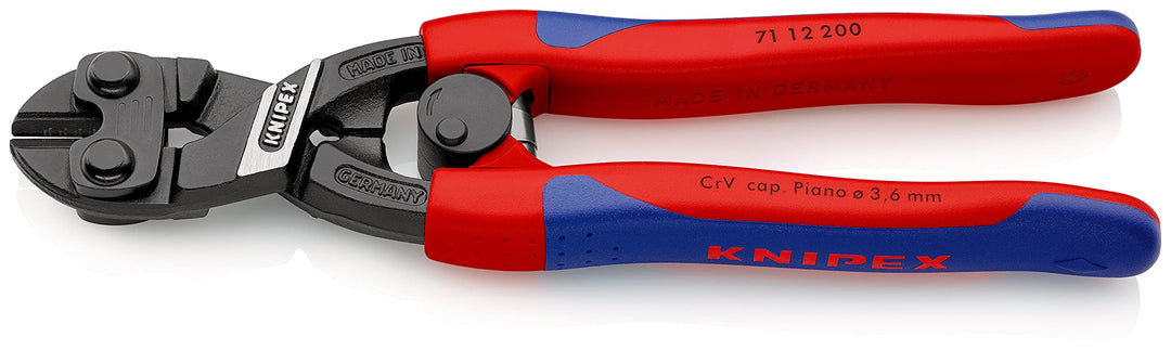 Knipex CoBolt® Kompakt-Bolzenschneider schwarz atramentiert, mit schlanken Mehrkomponenten-Hüllen 20
