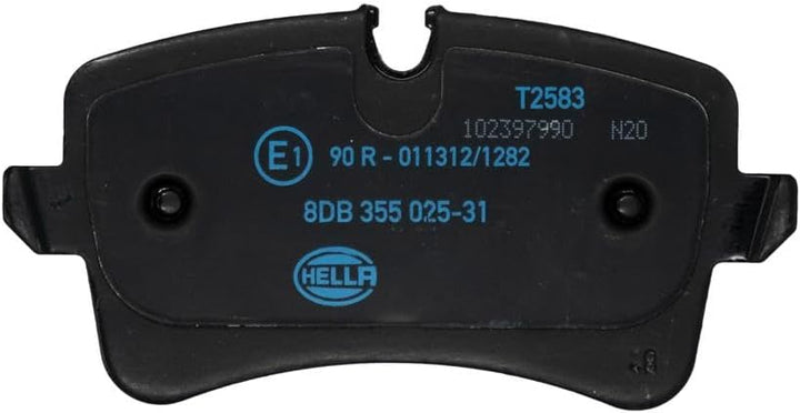 HELLA PAGID 8DB 355 025-311 Bremsbelagsatz - T2583 - Dicke/Stärke: 17.5mm - Bremssystem: Lucas - ink