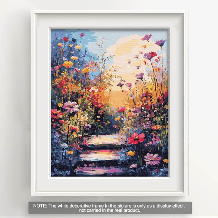 Bougimal Malen Nach Zahlen Erwachsene Landschaft Ohen Rahmen inklusive Pinsel und Acrylfarben - 40 x