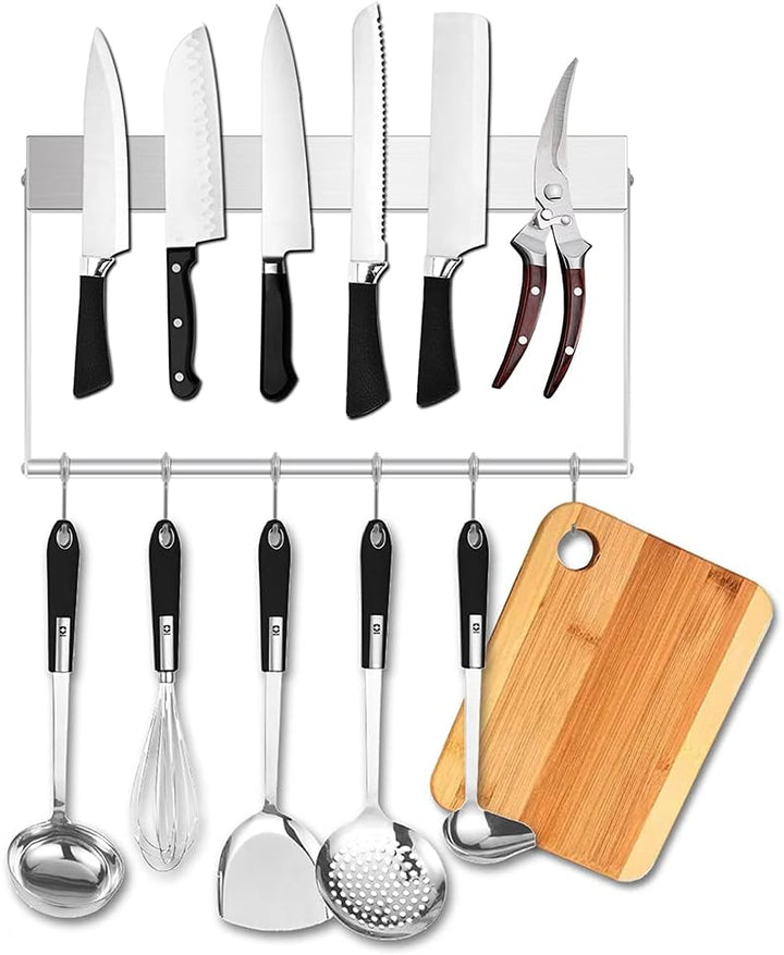 Magnetleiste Magnet Universal Messerleiste Magnetisch Werkzeug Halter Utensilien Edelstahl 40cm mit