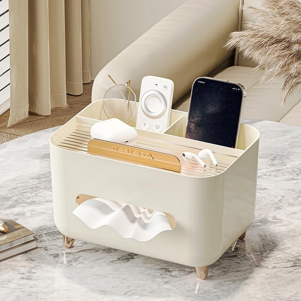 Multifunktionaler Taschentuchbox-Halter, Taschentuchspender, Taschentuchbezug-Nachttisch-Organizer,