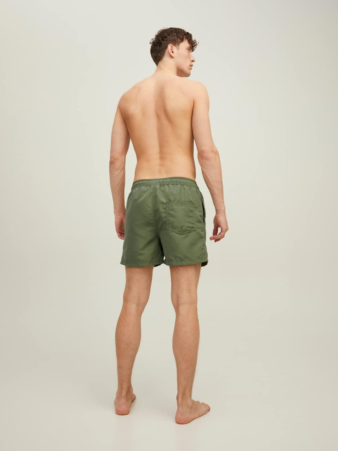 JACK & JONES Herren Badeshorts S Black/Pack:olivine, S Black/Pack:olivine