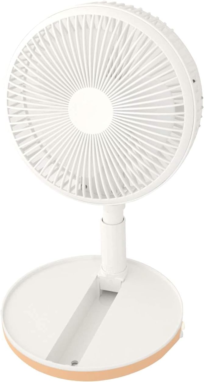 Teleskop Ventilator COOL faltbar 20 cm mit 5 Volt Akku weiss