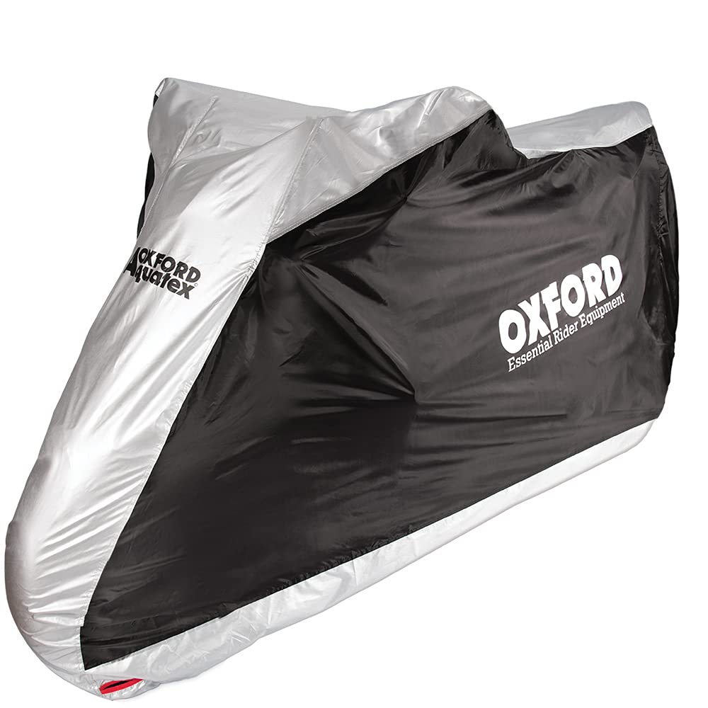 Oxford 2016 Aquatex wasserdichte Motorradhülle, XL Aquatex Schwarz / Grau XL, Aquatex Schwarz / Grau